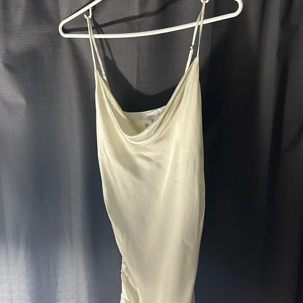Aritzia Ruched Slip Dress - Picture 2 of 5